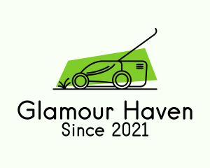 Lawn Mower Outline  logo