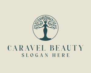 Natural Woman Beauty logo design