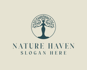 Natural Woman Beauty logo design