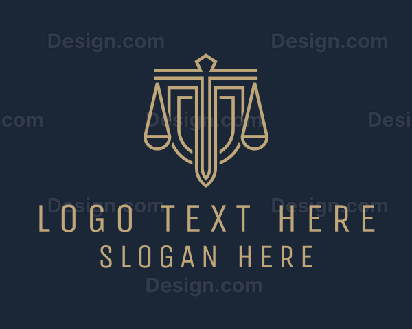 Legal Justice Sword Logo