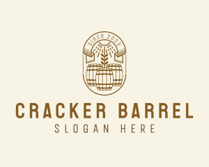 Wheat Barrel Brewery logo design