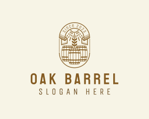 Wheat Barrel Brewery logo design