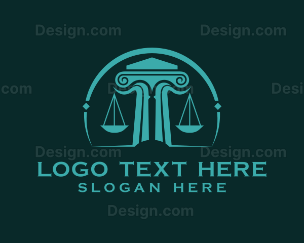 Scale Pillar Lawyer Logo