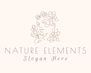 Feminine Nature Spa logo design