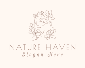 Feminine Nature Spa logo design