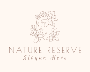 Feminine Nature Spa logo design