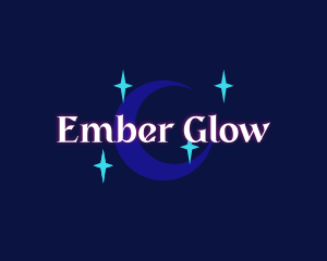 Moon Stars Glow Company logo design