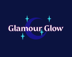 Moon Stars Glow Company logo design