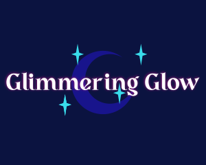 Moon Stars Glow Company logo design