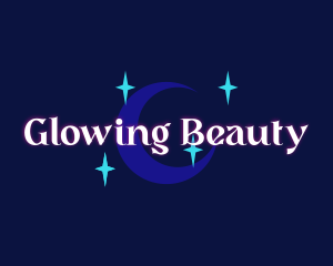 Moon Stars Glow Company logo design