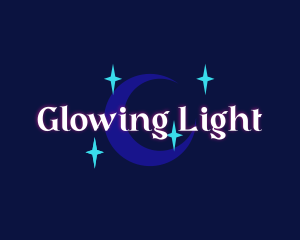 Moon Stars Glow Company logo design