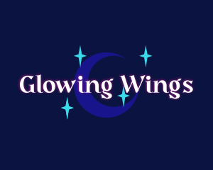 Moon Stars Glow Company logo design