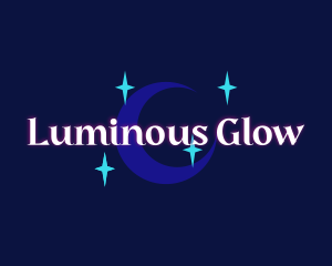 Moon Stars Glow Company logo design