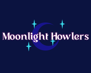 Moon Stars Glow Company logo design