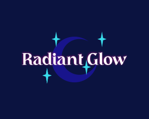 Moon Stars Glow Company logo design