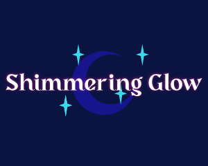 Moon Stars Glow Company logo design