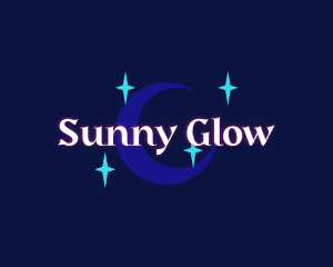 Moon Stars Glow Company logo design