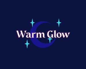 Moon Stars Glow Company logo design