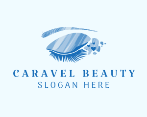 Blue Eyelash Cosmetics  logo design