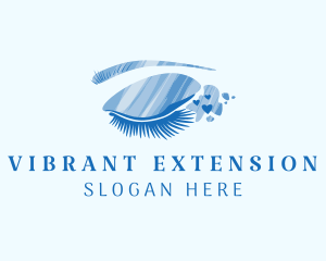 Blue Eyelash Cosmetics  logo design