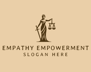 Justice Advocacy Woman logo design