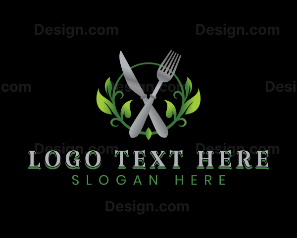 Healthy Salad Food Logo