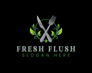 Healthy Salad Food logo design