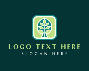 Agricultural Tropical Tree logo