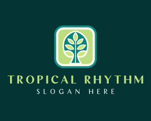 Agricultural Tropical Tree logo