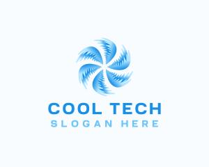 HVAC Fan Refrigeration logo design