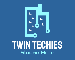 Tech Circuit Building logo design