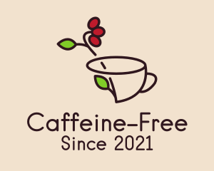 Coffee Bean Cup  logo design