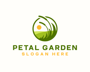 Grass Lawn Landscaping logo design