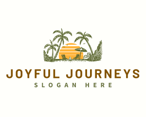 Beach Sunset Vacation logo