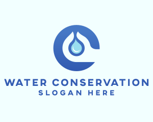 Water Conservation Hand logo