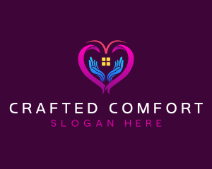 Heart Hand Charity logo design