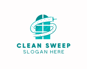 Window Cleaning Squeegee logo design