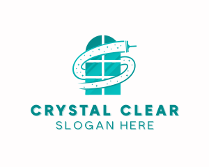 Window Cleaning Squeegee logo design