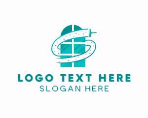 Window - Window Cleaning Squeegee logo design