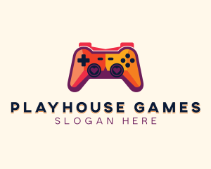 Heart Game Controller logo design