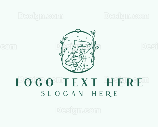 Mushroom Fungi Plant Logo