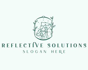 Mushroom Fungi Plant Logo