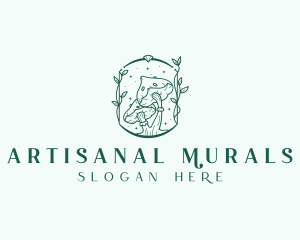 Mushroom Fungi Plant logo design