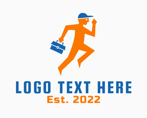 Running logo example 1