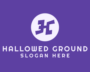 Violet Letter H logo design