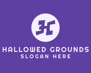 Violet Letter H logo design