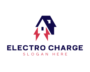 House Lightning Electrician logo design