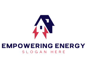 House Lightning Electrician logo design