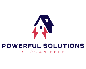 House Lightning Electrician logo design