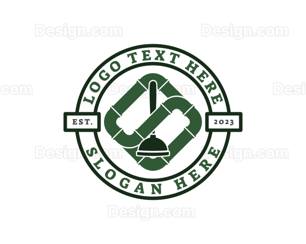 Plumbing Pipe Repair Logo